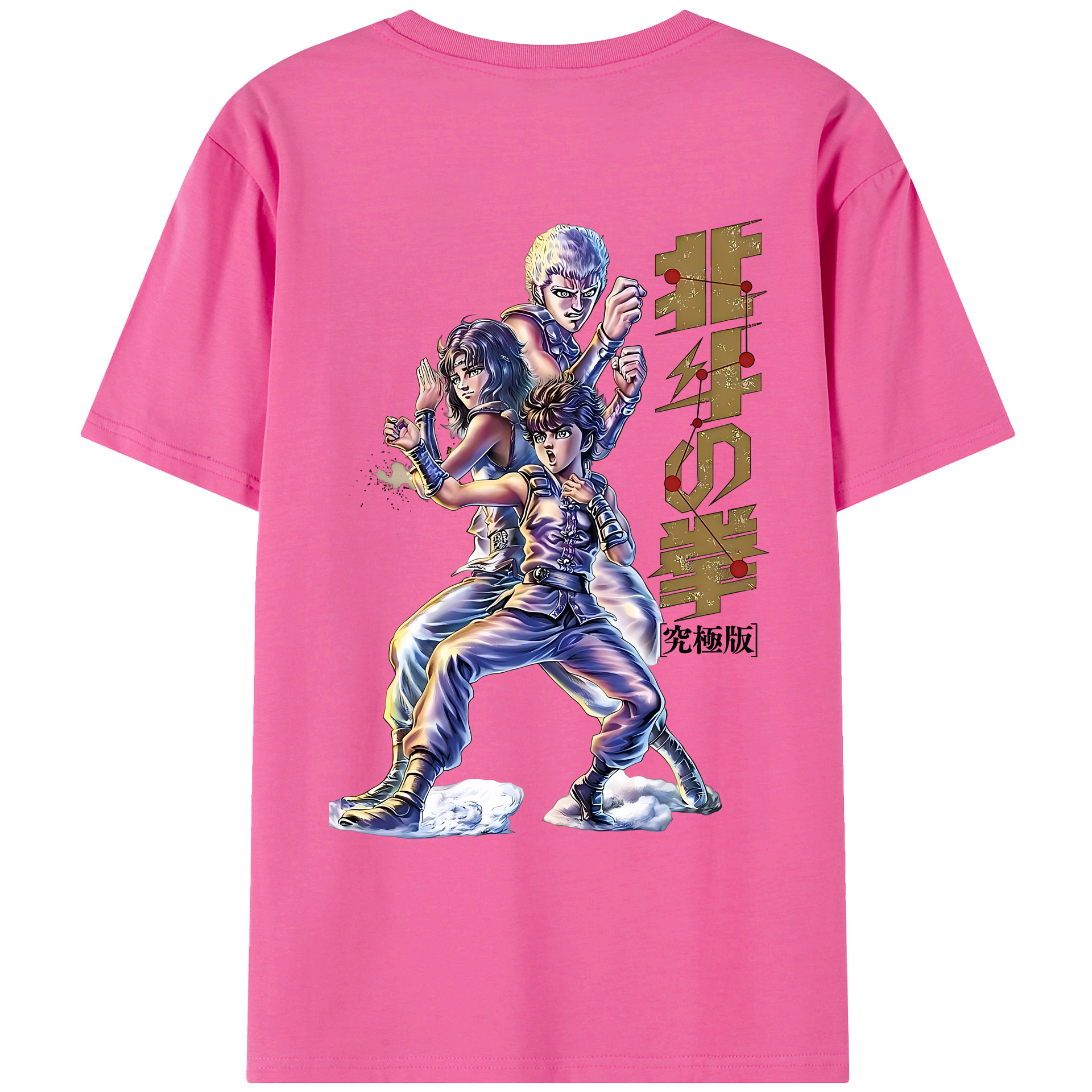（画像用） 北斗の拳 Fist of the North Star レディース半袖Tシャツ(バックプリント)